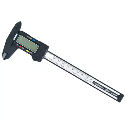 Nhựa vernier màn hình hiển thị kỹ thuật số điện tử có độ chính xác cao vòng tay ngọc bích trang sức đồ chơi đo kích thước thước cặp 0-150mm giá thước kẹp điện tử mitutoyo thước cặp điện tử mitutoyo