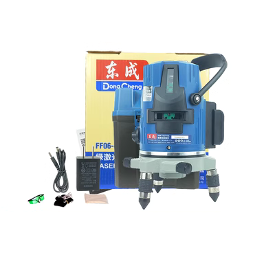 Dụng cụ đo mức ánh sáng xanh Dongcheng laser 2 dòng 3 dòng 5 dòng hồng ngoại chính xác cao dụng cụ đúc dây chuyền cân bằng tự động Dongcheng máy khoan pin hitachi