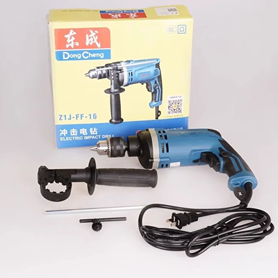 Dongcheng Impact Drilling Home đa chức năng 710W Cao -Wower Shock Spolic Drill máy khoan bàn mini