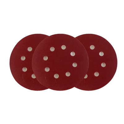 Tường đánh bóng giấy nhám Putty Polish Round 5 -inch 8 -hole 125mm Velvet Than sanding Tablet Electric Self máy thổi hơi nóng