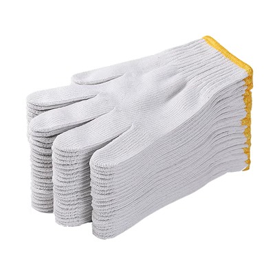 Găng tay, bảo hộ lao động, găng tay cotton dày, chống mài mòn đi làm, găng tay nylon trắng đi làm, găng tay sợi cotton nguyên chất găng tay sợi trắng găng tay chống nóng