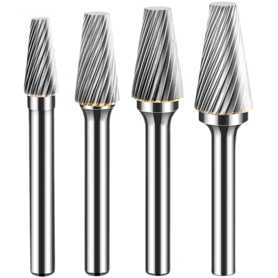 Máy cắt hợp kim Máy mài Hợp kim Thanh thép Ultra -hard Rotor quay đầu mài đầu kim loại S -Shaped Cone Head Heading Heading đá mài xếp mai luoi hop kim