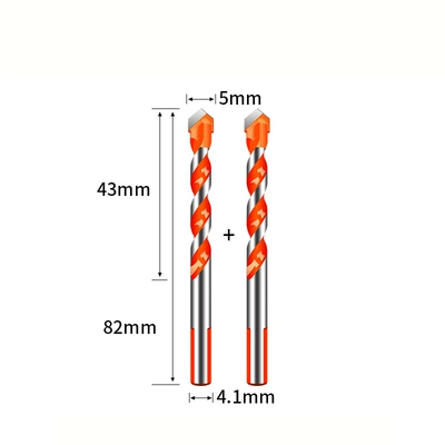 Ngói overlord mũi khoan Daquan độ cứng cao dụng cụ mở lỗ đục gạch xi măng tường bê tông mũi khoan tam giác đặc biệt mũi khoét tường