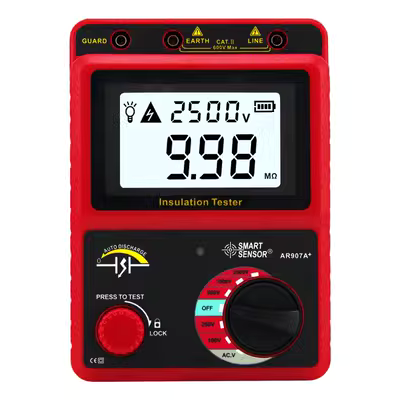 Xima megohmmeter 500V điện áp cao megohmmeter 1000V thợ điện điện trở cao mét 2500V điện trở cách điện bút thử điện