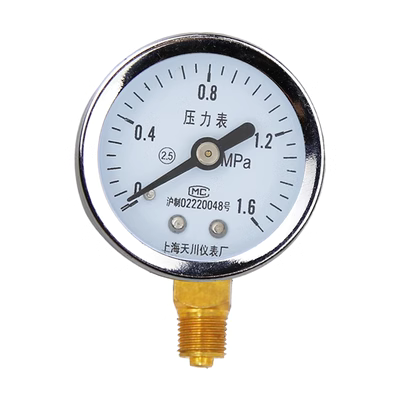 đồng hồ đo áp suất âm Thượng Hải Tianchuan Y-40 xuyên tâm đồng hồ đo áp suất không khí áp suất nước áp suất dầu thủy lực áp suất âm chân không 1/8 giao diện một điểm đồng hồ áp suất wise đồng hồ đo áp suất buồng đốt