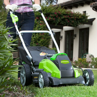 Greebo greenworks pin lithium đẩy tay máy cắt cỏ điện sân vườn máy xén cỏ làm cỏ tạo tác máy mài 2 đá máy mài cầm tay makita