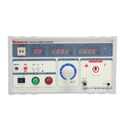Máy kiểm tra điện áp chịu được Shanwen 5kv SW2670A máy chịu được điện áp cách điện 2673C kiểm tra an toàn dòng điện rò rỉ 2672