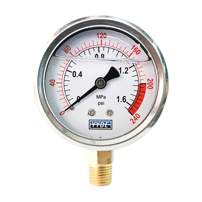 đồng hồ đo áp suất buồng đốt YN-60 chống sốc đồng hồ đo áp suất dầu thủy lực đồng hồ đo áp suất 0-1.6mpa