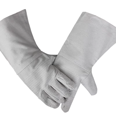găng tay sợi trắng Jiahu phiên bản mở rộng 24-dòng vải cơ khí làm việc găng tay thợ hàn hàn bền bảo hộ lao động găng tay bảo hộ găng tay sợi bao tay chịu nhiệt
