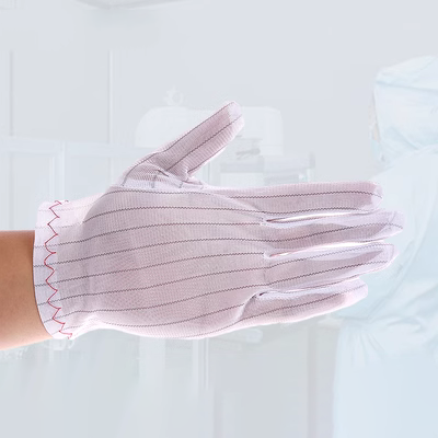 Găng tay mỏng chống tĩnh điện không bụi cho công nhân làm ca, găng tay bảo hộ lao động sọc pha chế chống trượt cho sản xuất ngành điện tử găng tay sơn găng tay chịu nhiệt