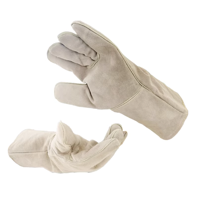 Găng tay hàn da bò đầy đủ dài cho thợ hàn hàn thép cách nhiệt nhà máy dày bảo hộ lao động công nghiệp vật tư găng tay bảo hộ chống cắt găng tay chống nóng