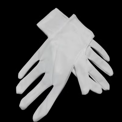 găng tay bảo hộ Găng tay nylon polyacrylic trắng dùng cho duyệt binh, bảo hộ lao động, bảo hộ lao động, ngón tay nam nữ, nghi lễ nữ găng tay bảo hộ lao động găng tay chống nhiệt