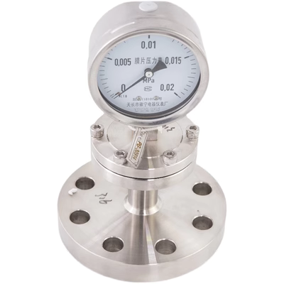 đồng hồ áp suất âm Đồng hồ đo áp suất màng chống rung bằng thép không gỉ đồng hồ gas tasco đồng hồ áp suất khí