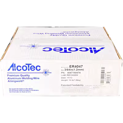 Dải hàn bằng nhôm AKSK 4047 của Mỹ ASKSK 4047 đã nhập khẩu 4047 Dải nhôm nhiệt độ thấp 2.4 Thanh hàn nhôm dây hàn que