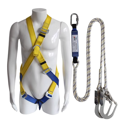 Đai an toàn chống rơi Shundun kiểu chữ thập đôi điểm treo Đai an toàn toàn thân Đai an toàn làm việc trên không dây đai toàn thân