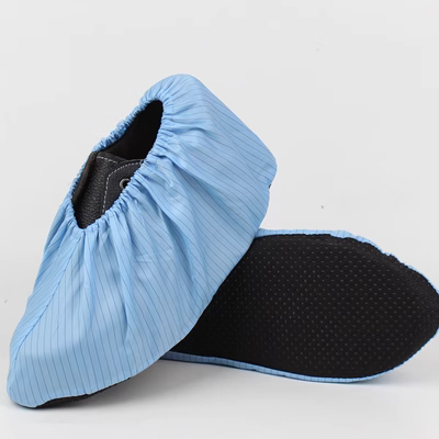 giầy bảo hộ kingsman Bao giày vải chống tĩnh điện có đế dày chống trơn trượt có thể giặt nhiều lần để sử dụng trong phòng thí nghiệm, bệnh viện, xưởng 10 đôi dùng tại nhà giày bảo hộ công nhân giày công trường