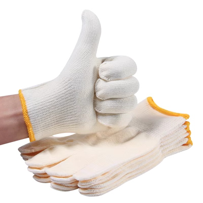 găng tay sợi Jiahu 500g bảo hộ lao động sợi găng tay sợi cotton làm việc dày sợi găng tay bền thoáng khí găng tay bảo hộ găng tay bảo hộ phủ cao su găng tay sợi