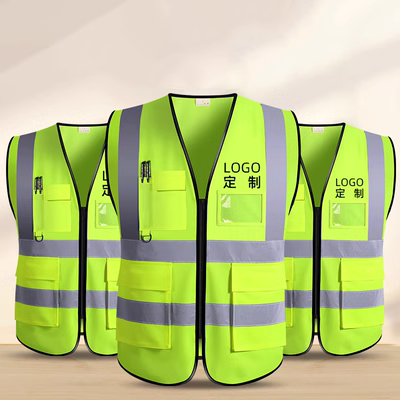 quần bảo hộ 10 chiếc áo phản quang công trường xây dựng áo an toàn công nhân vệ sinh quần áo phản quang giao thông in logo tùy chỉnh quan ao bhld áo bảo hộ y tế
