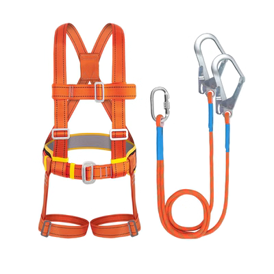 Đai an toàn làm việc trên cao Gorm Đai an toàn năm điểm Bộ dây an toàn toàn thân thợ điện GM3679 cáp an toàn cầu thang