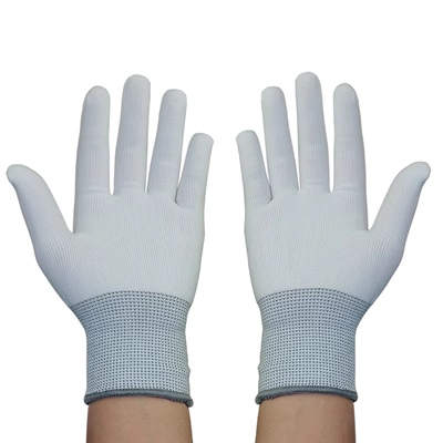 36 đôi găng tay nylon ngắn siêu mỏng mùa hè làm việc găng tay trắng tinh khiết bảo hộ lao động đàn hồi chống nắng lái xe cho nam và nữ găng tay sợi trắng