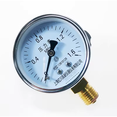 Chính hãng Y-60 áp suất nước bề mặt phong vũ biểu áp suất dầu 0-1.6mpa đồng hồ đo áp suất xuyên tâm có độ chính xác cao máy đo áp suất điều hòa đồng hồ đo áp suất điện tử đồng hồ áp suất điện tử