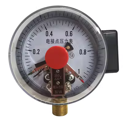 YXC-100/150/30VA Đồng hồ đo áp suất tiếp xúc điện có hỗ trợ từ tính điều khiển công tắc bơm nước chân không 0-1.6MPA đồng hồ đo khí nén đồng hồ đo áp suất điện tử