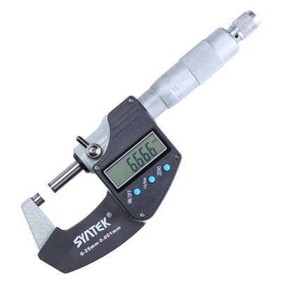 thước đo micrometer Syntek điện tử hiển thị kỹ thuật số micromet độ chính xác cao 0,001mm đường kính ngoài micromet kỹ thuật số C dây Caliper thước pan me panme