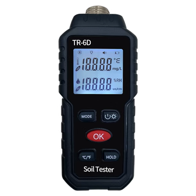 máy đo ẩm Máy dò độ ẩm đất Sunkoda TR-6D Máy đo nhiệt độ và độ ẩm đất Máy đo độ mặn nhiệt kế đất máy đo độ ẩm bê tông máy đo độ ẩm gạo