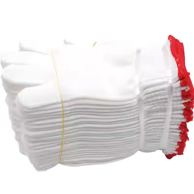 Găng tay nylon dày sợi bông găng tay bảo hộ lao động nguyên chất lụa polyester găng tay chịu mài mòn sửa chữa xe và tiếp nhiên liệu miễn phí vận chuyển bao tay lao dong găng tay chống nóng