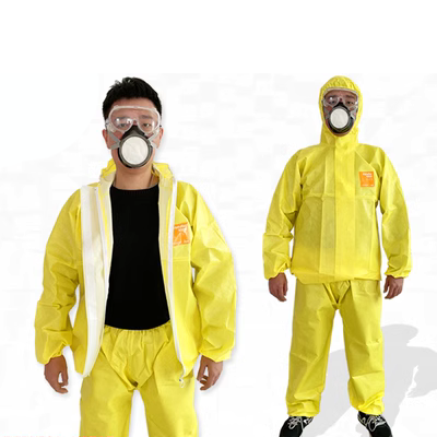 áo bao ho lao dong Weihujia 3000 chia quần áo bảo hộ axit nhẹ và kiềm chống axit sunfuric trong phòng thí nghiệm quần áo chống axit quần áo chống hóa chất găng tay chịu nhiệt 1000 độ quan ao bao ho