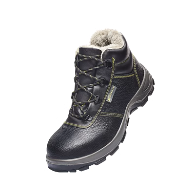 Giày bảo hiểm lao động Delta nam mũi thép thép chống va đập và chống đâm thủng mùa đông chống lạnh và ấm áp cộng với giày an toàn lao động bằng nhung giày lao động giày bảo hộ không dây