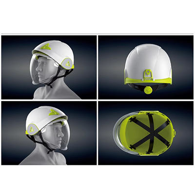 mũ bảo hộ sseda Nhà máy sản xuất mũ cứng Delta cách nhiệt chống hồ quang ABS chống kim loại tan chảy mũ bảo hộ có kính mũ công nhân xây dựng
