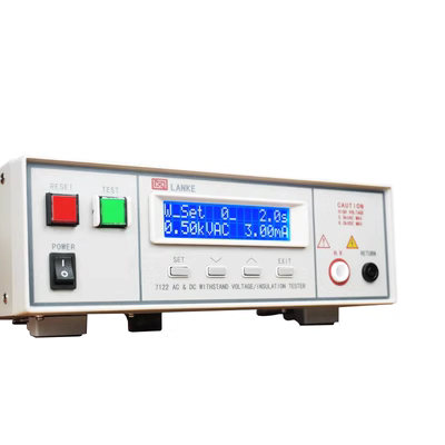 Máy kiểm tra điện áp chịu được cách điện AC điện áp cao được điều khiển bằng chương trình Lanke LK7122 Máy dò an toàn điện áp dòng rò 5kv