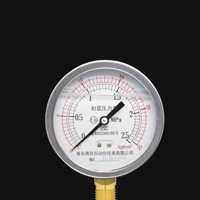 Đồng hồ đo áp suất chống sốc YTN100/25/40/6/1.6MPA đồng hồ đo áp suất dầu thủy lực đồng hồ đo áp suất nước đồng hồ đo áp suất không khí chống sốc 2.5 mayhanmig