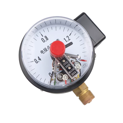 đồng hồ đo áp suất khí nén Đồng hồ đo áp suất tiếp xúc điện hỗ trợ từ tính Shanghai Zhengbao YXC-100 0-60MPA thông số kỹ thuật đầy đủ đồng hồ đo chân không đồng hồ đo áp suất dầu thủy lực