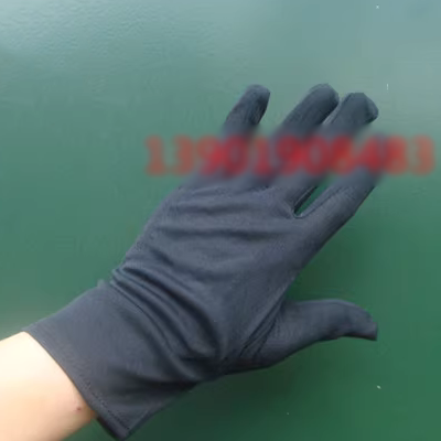 Găng tay bảo hộ lao động bằng nylon màu đen acrylic nghi lễ polyester hiệu suất lao động unisex đầu ngón tay ngoài trời găng tay sơn găng tay chịu nhiệt 1000 độ