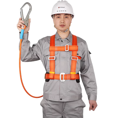 Đai an toàn tiêu chuẩn quốc gia Gorm dành cho công việc ở độ cao phù hợp với nửa chiều dài đai an toàn ngoài trời Dây an toàn chống mài mòn năm điểm dây đai bảo hộ