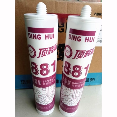 Top Huixing 881 Silicone niêm phong keo thủy tinh chống thấm nước trong suốt trong suốt, nhà bếp silicon trong suốt và phòng tắm pin may khoan