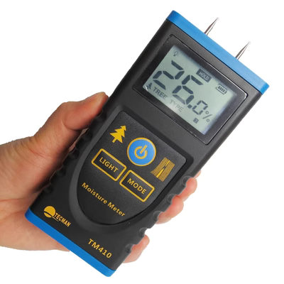 máy đo độ ẩm gạo Máy đo độ ẩm gỗ kỹ thuật số Techman TM410 Máy đo độ ẩm 2%-70% phạm vi lớn chức năng lựa chọn loài cây máy đo độ ẩm vải máy đo độ ẩm wagner