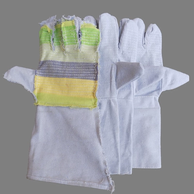 Mở rộng găng tay hàn vải cotton nguyên chất lót đầy đủ 24 dòng dày 2 lớp chịu mài mòn găng tay bảo hộ lao động công nghiệp gang tay lao dong tot nhat găng tay hàn