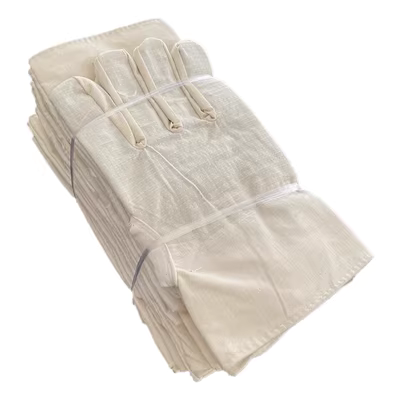 găng tay chịu nhiệt 500 độ Nhãn hiệu Jiaxin 20 đôi găng tay vải bảo vệ chống dầu dày nhung ba lớp găng tay bảo hộ lao động chống mài mòn và chống rách bao tay chiu nhiet găng tay bảo hộ chống nước