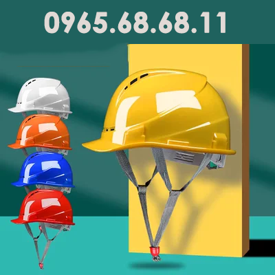 non bao ho lao dong Mũ cứng nam công trường xây dựng mùa hè thoáng khí mũ bảo hộ an toàn tiêu chuẩn quốc gia ABS Mũ bảo hộ công nhân mũ bảo hộ công nhân