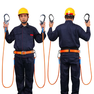Đai an toàn thắt lưng đơn thợ điện ngoài trời chống rơi điều hòa nơi lắp đặt xây dựng Bộ dây an toàn tiêu chuẩn quốc gia dây an toàn 1 móc