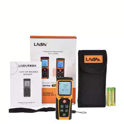 LS203 cầm tay hồng ngoại thước đo điện tử 60 mét 100 mét Bluetooth bảo hành 2 năm cảm biến đo khoảng cách laser