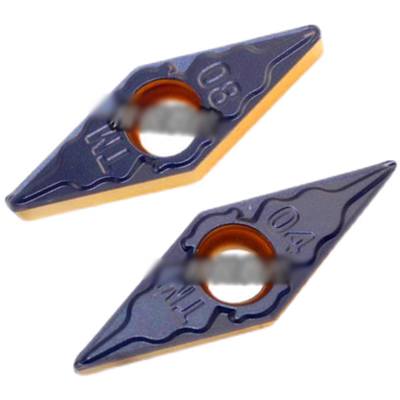 Lưỡi tiện CNC kim cương một mặt 35 độ nhập khẩu VBMT160404 160408-TM các bộ phận bằng thép/lớp phủ hai màu dao tiện gỗ cnc cán dao tiện cnc