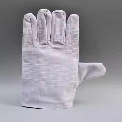 Găng tay vải canvas hai lớp 24 lớp lót đầy đủ dành cho thợ hàn cơ khí, nhà sản xuất thiết bị bảo hộ lao động và bảo hộ lao động dày dặn, chịu mài mòn găng tay chịu nhiệt