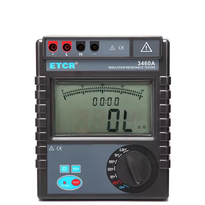 Máy đo điện trở cách điện Iridium ETCR3460A Máy đo điện trở cách điện kỹ thuật số 50V Megger 5000V