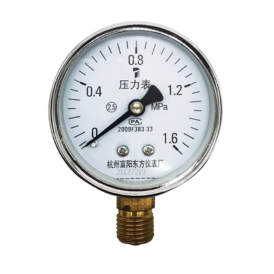 Tùy chỉnh 
            Hàng Châu Fuyang Đông Phương Y60 thông thường máy đo áp suất nước áp kế phong vũ biểu Y-60 sưởi ấm sàn lửa vòi nước áp lực đồng hồ đo áp suất lốp michelin đồng hồ áp suất chân không