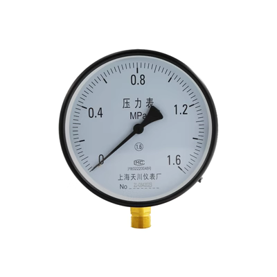 đồng hồ đo áp suất khí nén điện tử Thượng Hải Tianchuan Y-150 thông thường máy đo áp suất 1mpa máy đo áp suất nước phong vũ biểu nước áp suất âm áp suất dầu thủy lực máy đo chân không đồng hồ áp suất khí nén đồng hồ đo áp suất buồng đốt