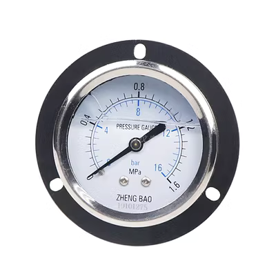 đồng hồ áp suất yamaki Đồng hồ đo áp suất địa chấn cạnh trục YN60ZT lắp đặt mặt bích áp suất âm thủy lực địa chấn YN60ZT đồng hồ áp suất điện tử đồng hồ gas tasco
